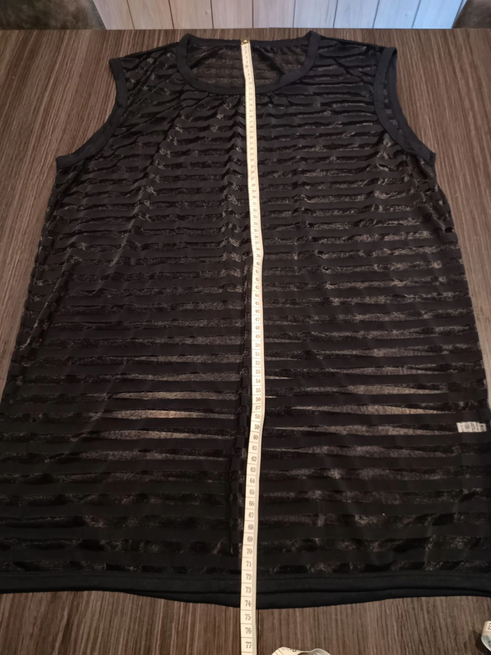 Zwart semi-transparant heren tanktop – photo 9